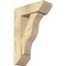 Ekena Millwork Funston Slat Rough Sawn Bracket w/ Offset Brace, Douglas Fir, 6"W x 16"D x 24"H BKT0604X16X24FST06RDF - alternate 1